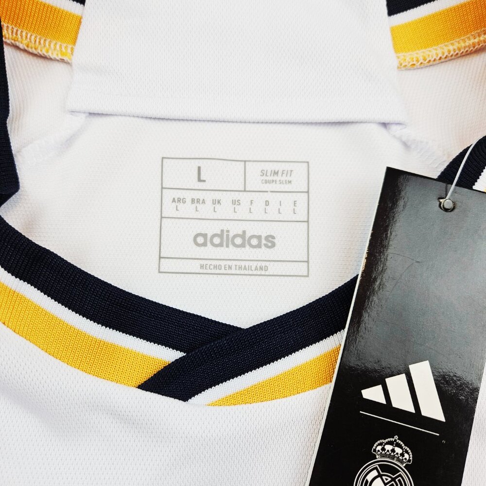 adidas Men's Soccer Real Madrid 23/24 Authentic Home Jersey - Picture 6 of 6